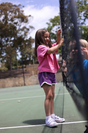 ESSENTIALS BOXY TEE IN PINK