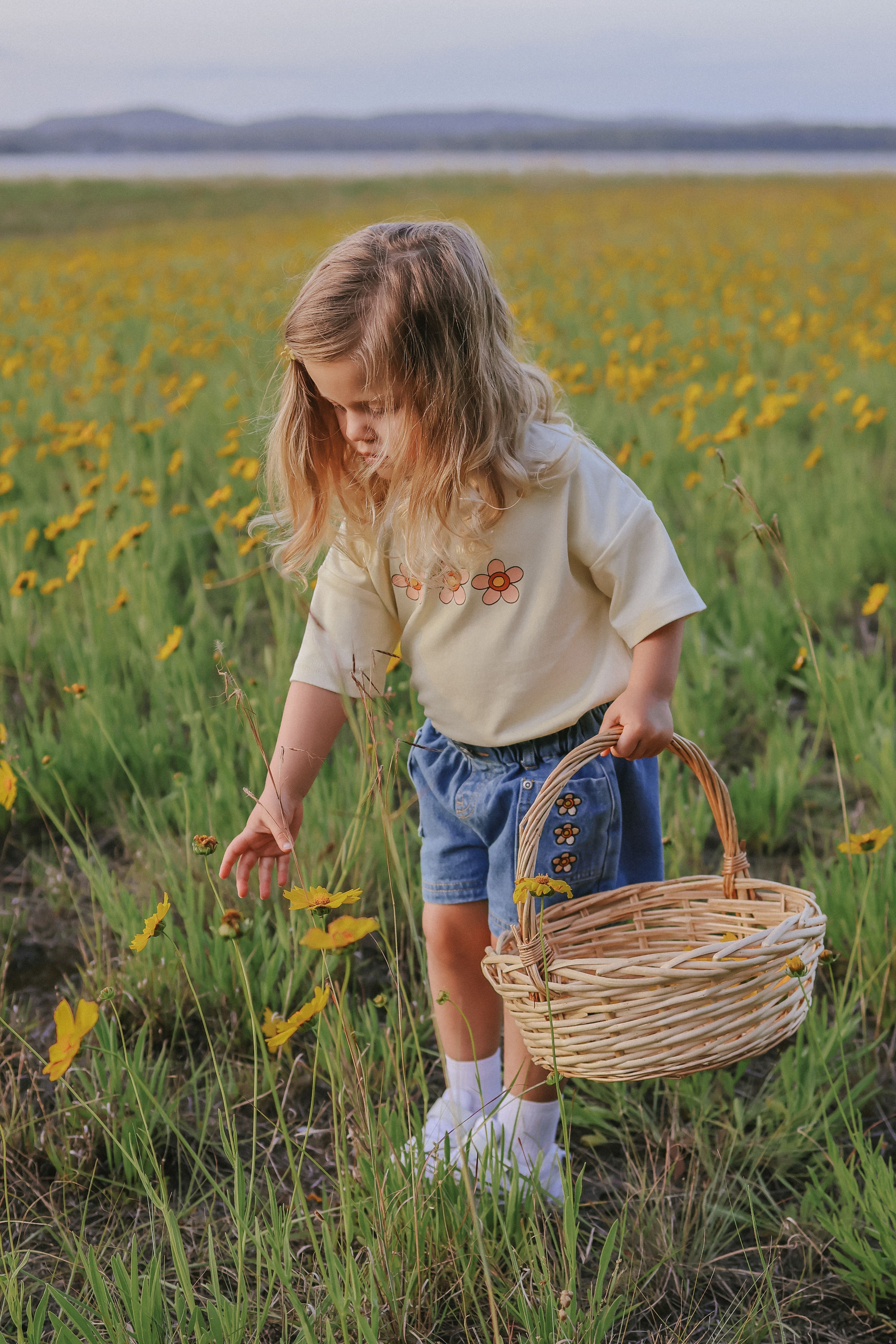 BLOOM DENIM SHORTS