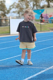 Essentials Short | Yellow + Blue