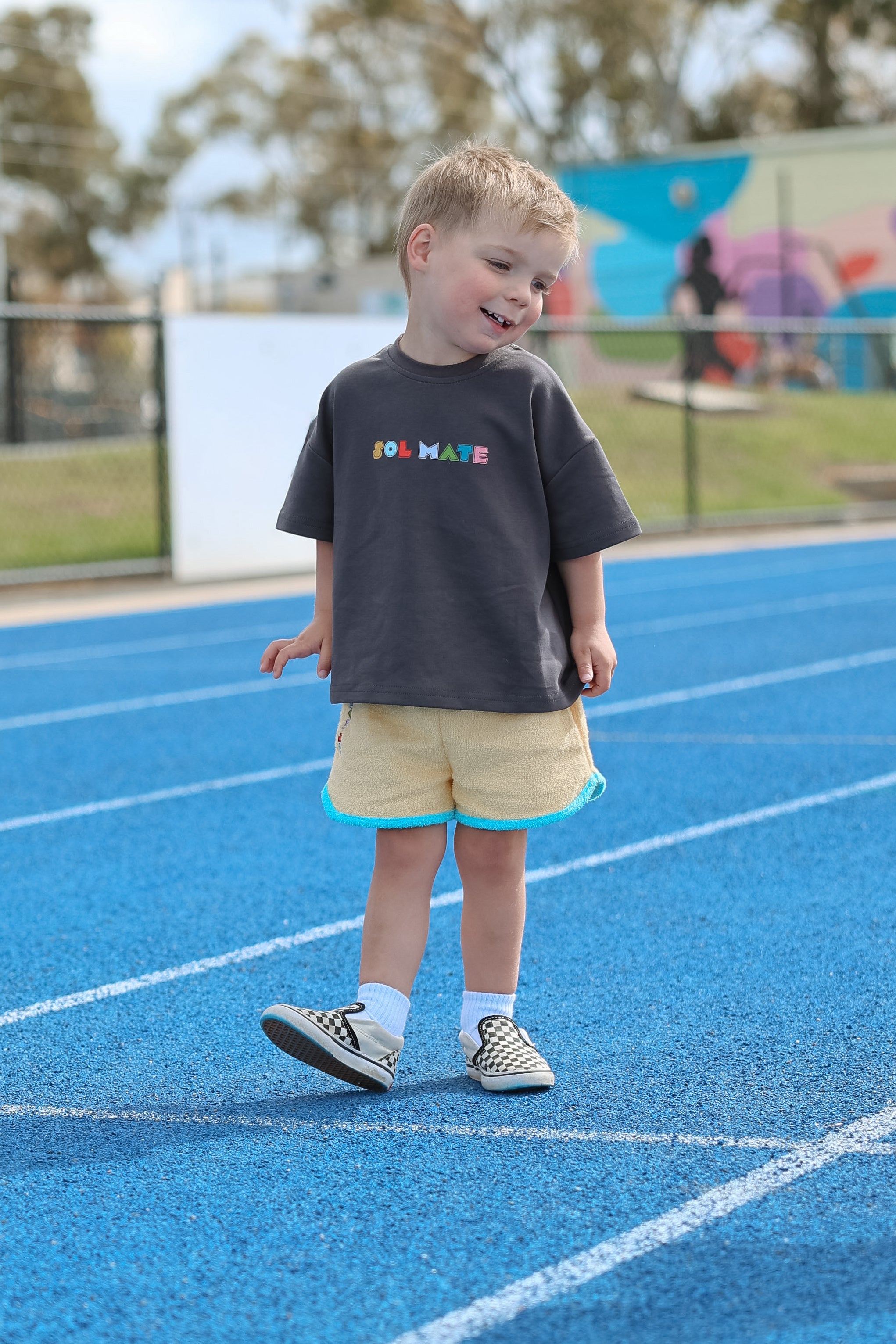 Essentials Short | Yellow + Blue