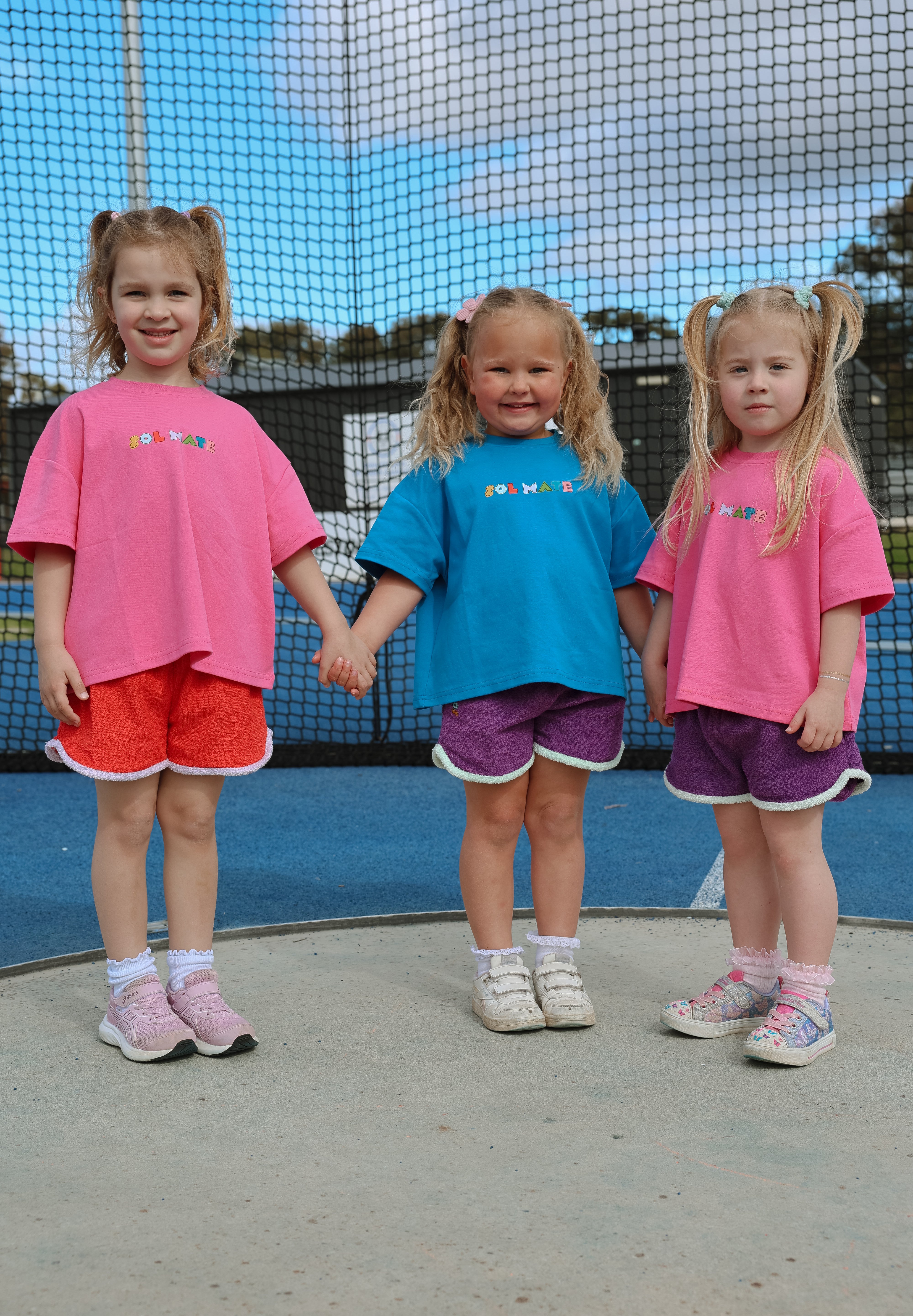 Essentials Short | Purple + Aqua