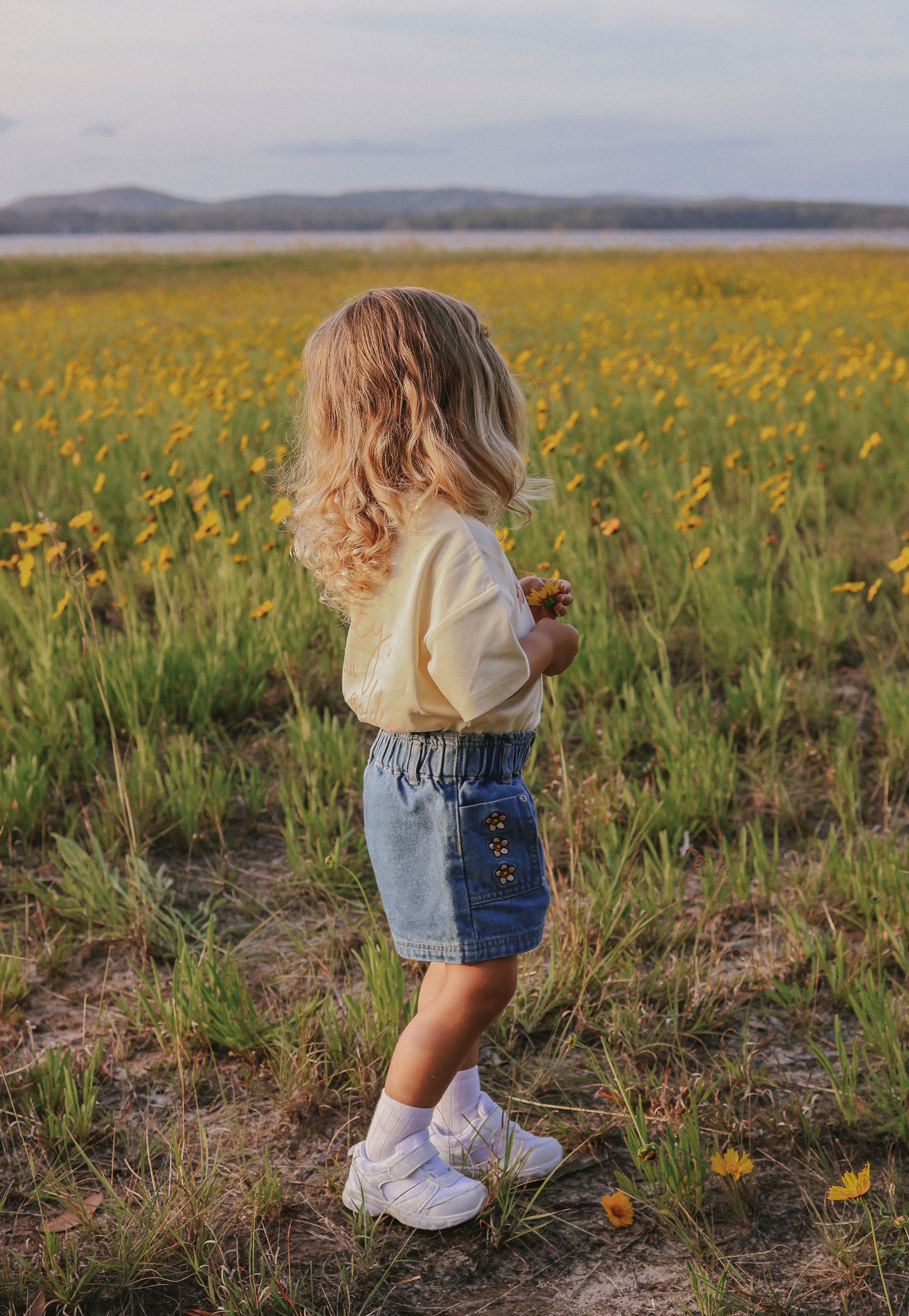 BLOOM DENIM SHORTS