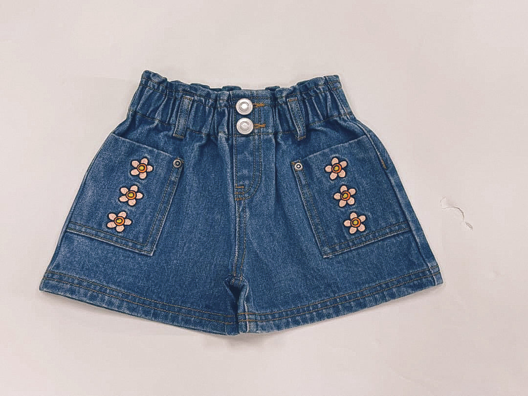 BLOOM DENIM SHORTS